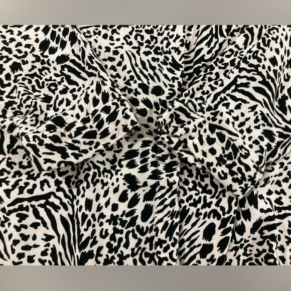 ASOS Design Top Women’s 16 Pink Animal Print Oversized Tunic Dolman Sleeve - Picture 4 of 7